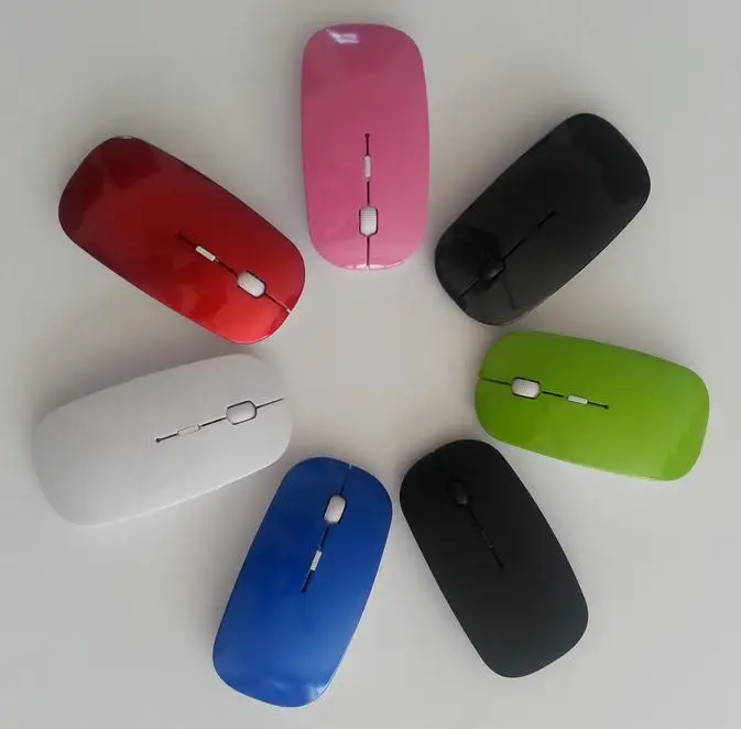 Ультратонкая Беспроводная оптическая мышь 2 4 ГГц компьютерные Компьютерные Мыши