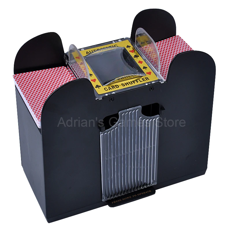 6 колоды Шаффл машина Poker Card Shuffler автоматическое повороты карт шарканье Машинка