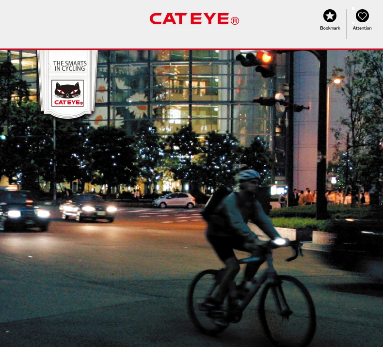 CATEYE TL-LD570 велосипедный светодиодный мигающий светильник велосипедный фонарь для безопасности, крепление сзади задний светильник Предупреждение ющий велосипедный задний фонарь Аксессуары