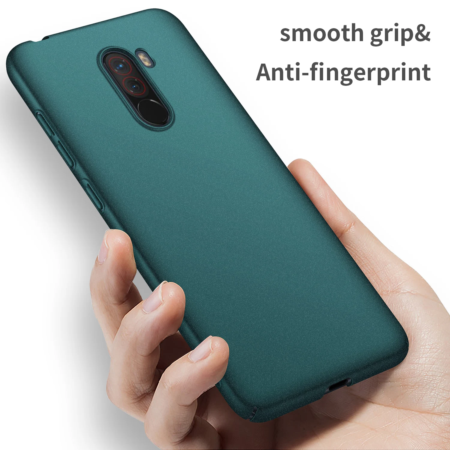 Чехол для Xiaomi Pocophone F1 Высококачественный жесткий Тонкий матовый чехол из