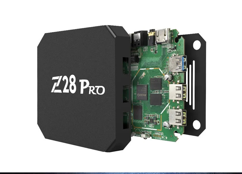 Chycet Z28 PRO Smart Android 7,1 ТВ приставка RK3328 четырехъядерный 64 бит 4 к H.265 USB3.0 2 Гб 16 Гб мини ПК WiFi LAN HD медиаплеер Z28