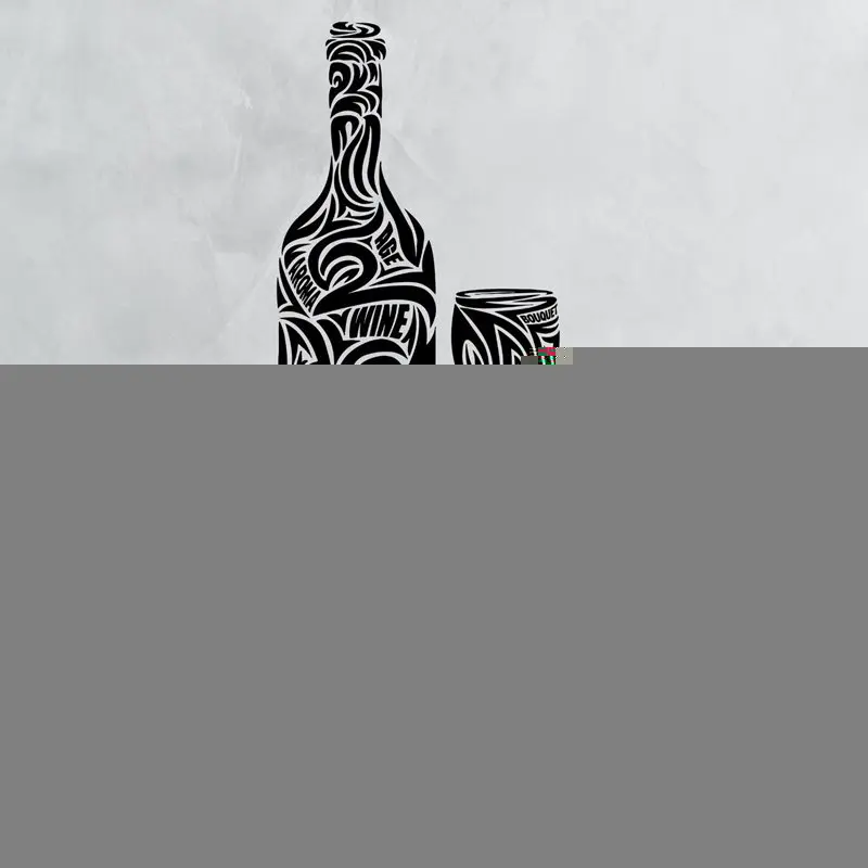 Виниловые наклейки для винных и изделий бара ресторана виниловые художественные