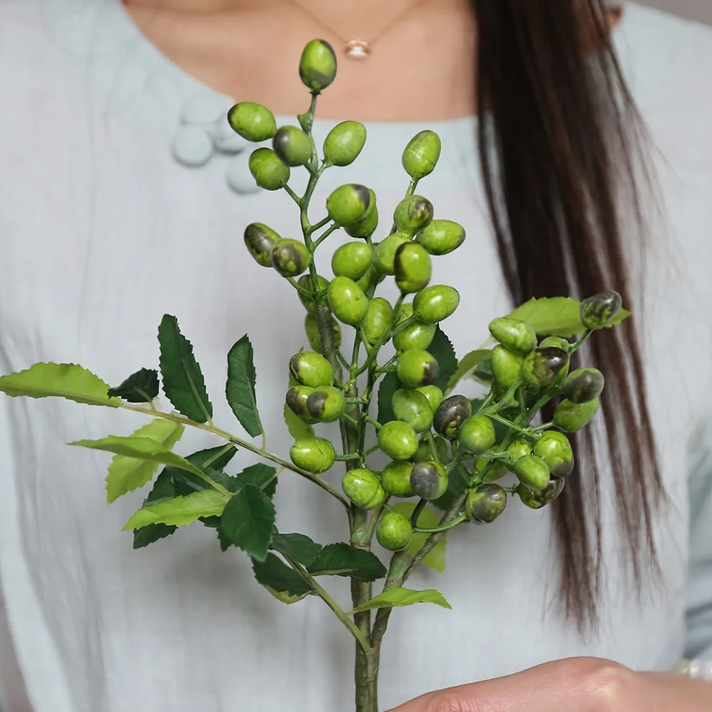 39 см искусственные ягоды Мун бобы пена цветок украшение дома маленький