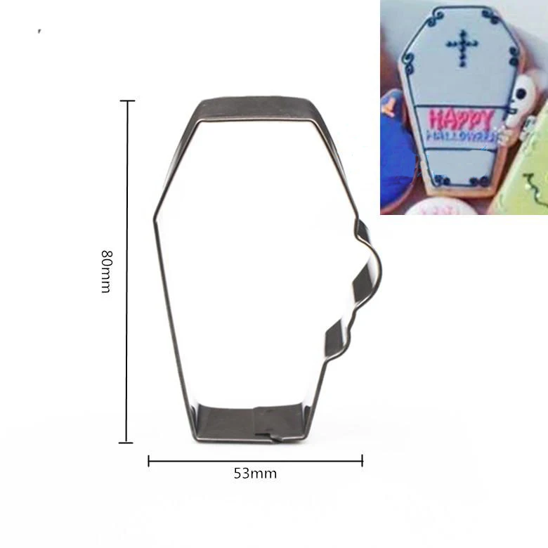 Новинка! Хэллоуин гроб из нержавеющей стали резак для печенья сахарный торт | Дом