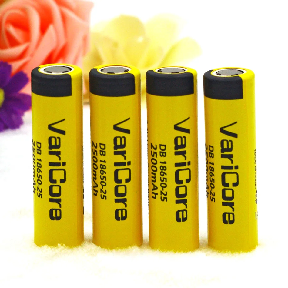 Батарея VariCore для электронных сигарет 6 шт. литиевая батарея 2500 мАч 18650 3 7 В 20 А
