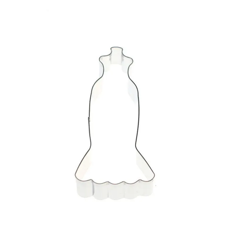 Нержавеющая сталь вечернее платье форма DIY ручной работы печенья резак торт