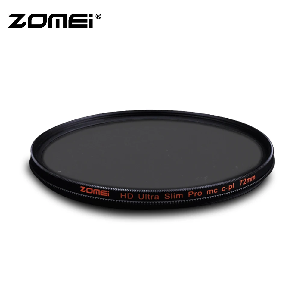 Zomei HD Ультра Тонкий CPL фильтр 40 5 мм 49 58 62 72 77 82 круговой поляризационный CIR-PL тонкий