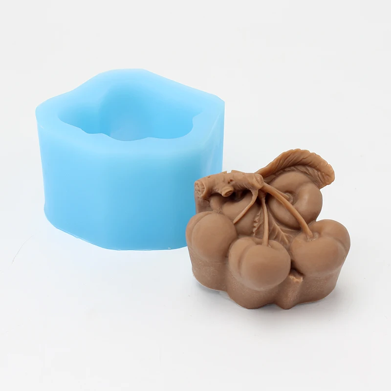 

Cherry Shape Silicone Soap Mold Handmade Craft Resin Mould