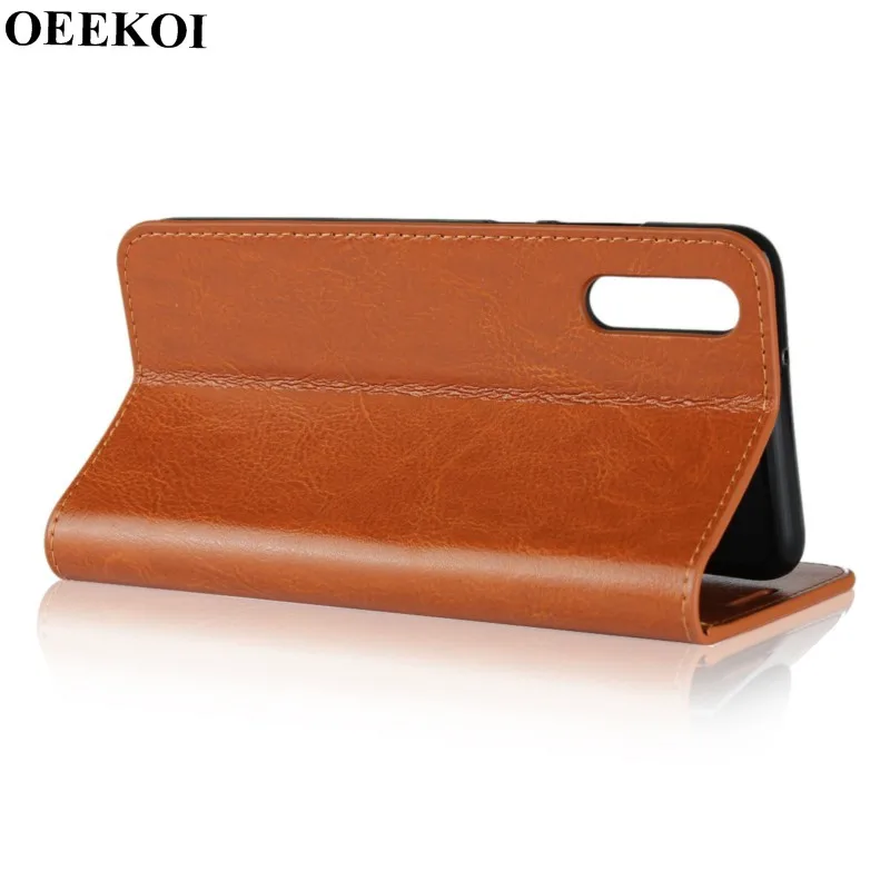 

OEEKOI Crazy Horse Genuine Leather Wallet Flip Case for Huawei Maimang 7/P20/P20 Pro/P20 Lite/P9 plus/P8 Lite 2017/Mate 10