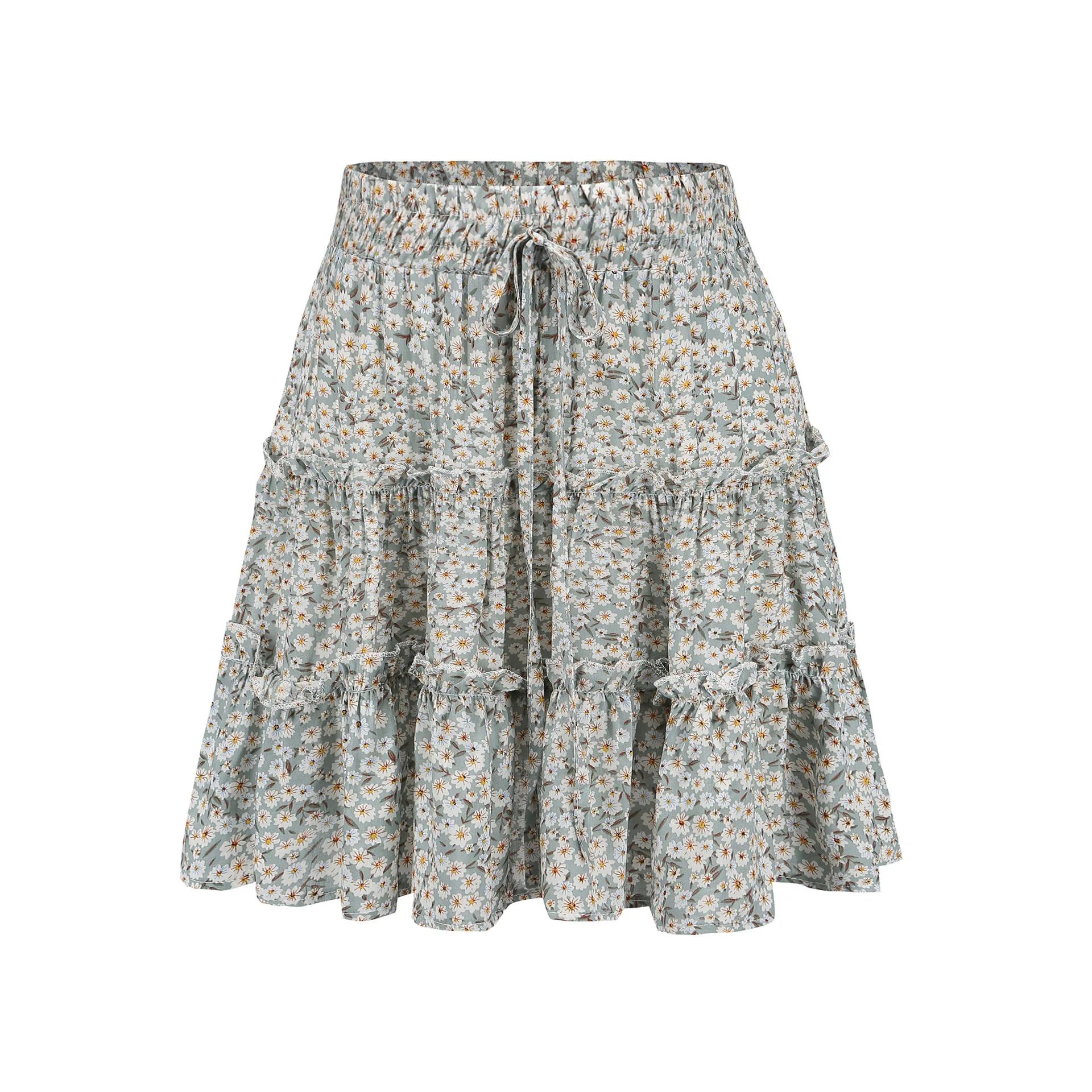 4Colors Summer Women Hot Fashion Floral Skirts Ladies Female Bohemian Gypsy Beach Skirt Sundress Outfits New | Женская одежда