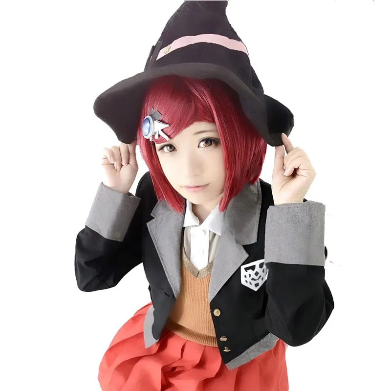QC Сю Yumeno химико парик для косплея НОВЫЙ Danganronpa V3 костюм играть парики короткие
