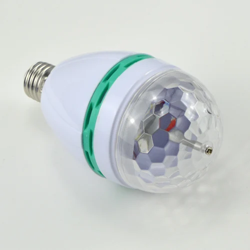 1 шт. 6 Вт полноцветный RGB из светодиодов авто вращающаяся сцена E27 ac85v-250v 265 В