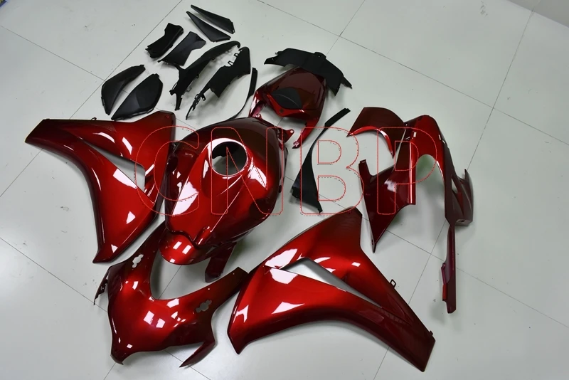 Тёмно красный Обтекатель Набор для всего тела CBR1000RR 2008 2011 Honda Cbr1000 RR 08 09 кузов без