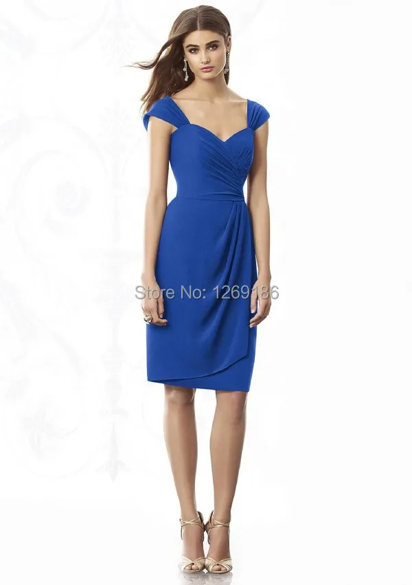 Free Shipping 2014 Latest Design Short Sheath Sweetheart Chiffon Homecoming Dresses Party Gowns | Свадьбы и торжества