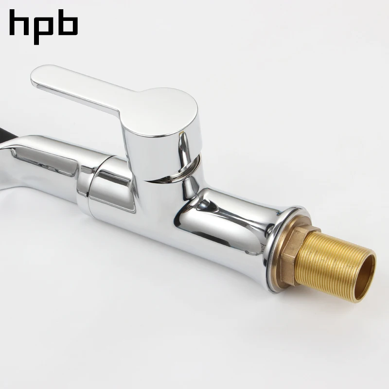 HPB хромированный полированный резиновый гибкий выдвижной кухонный кран