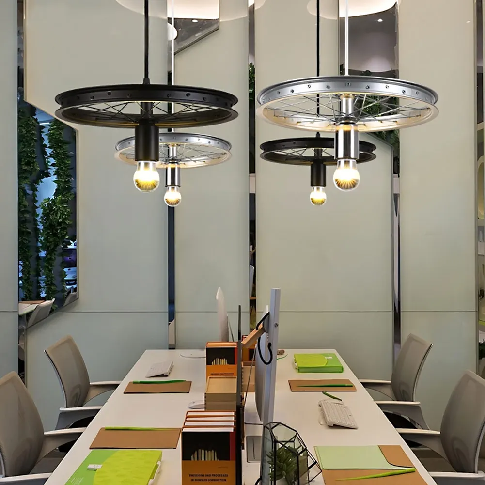 Coquimbo винтажная люстра на колесах промышленный металл ретро деревенские