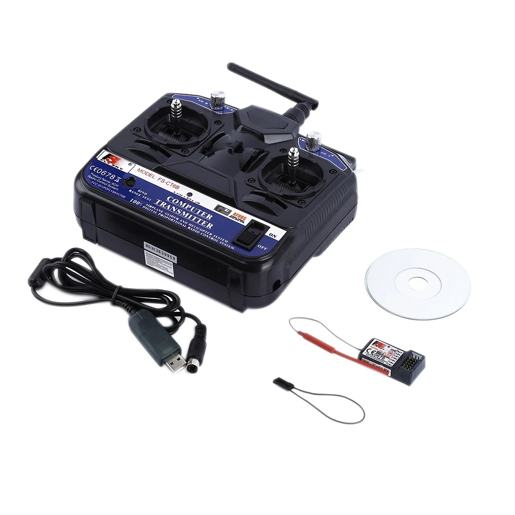 

FLY Y 2.4G -CT6B 6 CH Channel Radio Model RC Transmitter Receiver Control -17 NSV775