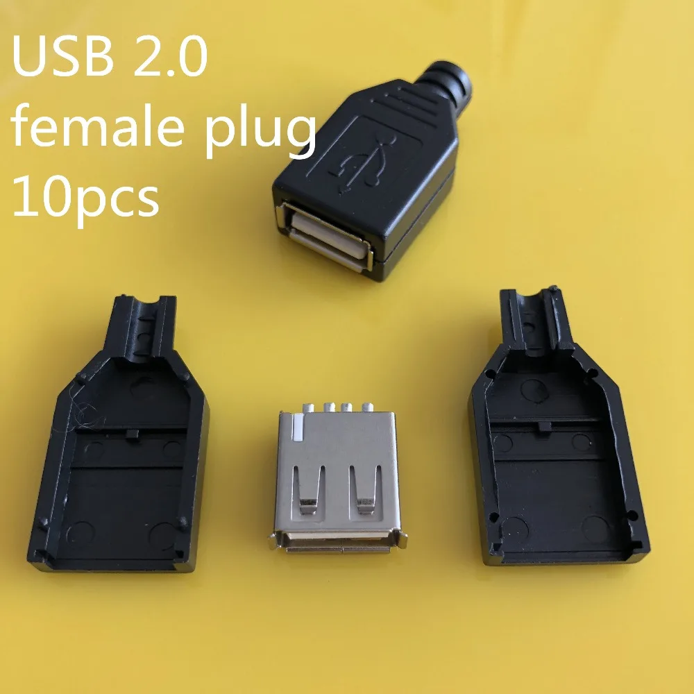 10 шт./лот YT2151 USB 2 0 штекер/гнездо разъем для сварки данных OTG линейный соединитель
