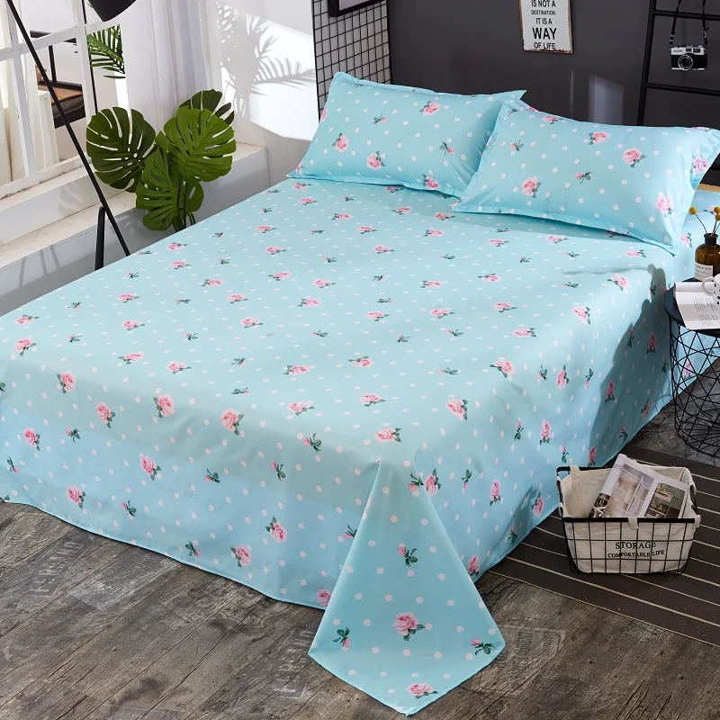 Flower2 1 шт. простыня sabanas cama простыни для одной кровати s для студенческих общежитий 1,8 м и двуспальные кровати на односпальной кровати - Цвет: Flower2