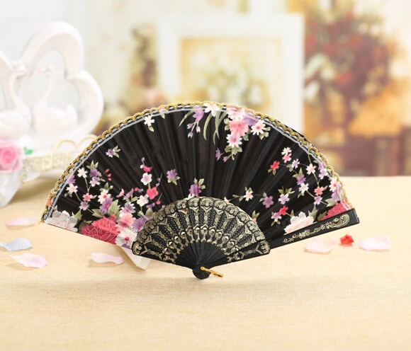 10 шт. испанский кружевной веер для танцев фламенко цветочный узор китайские