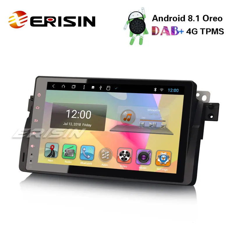 Erisin ES8296B 9 &quotDAB + 4G система контроля давления в шинах DVR Android 8 1 автомобиль радио gps