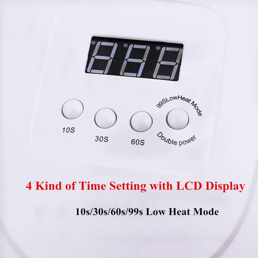 Новинка 54 Вт УФ светодиодная лампа для сушки ногтей быстросохнущая 36 шт.