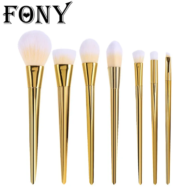 2017 Makeup Cosmetic Brushes Set 7Pcs Superior Professional Contour Brush Powder Foundation Eyeshadow Lip Tool | Красота и здоровье