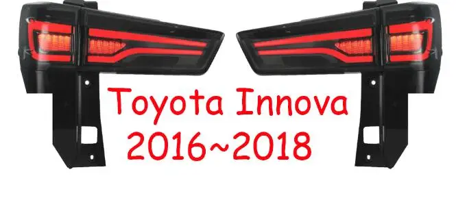 Автомобильный задний фонарь для Innova светодиодный фонарь Innova Taillamp с Светодиодный проблесковый сигнал задних сигнальных огней, задний фонарь - Цвет: Black  taillight