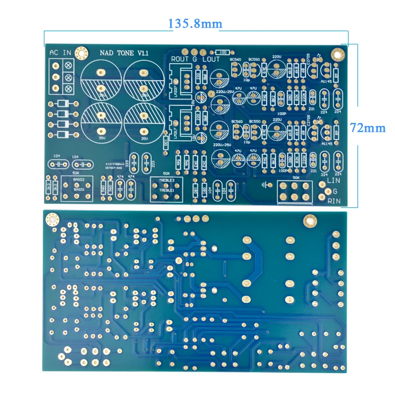 Aiyima Hi-Fi предусилитель тон плата управления Diy Kit для Великобритании NAD3225 дискретный предусилитель низкочастотный твитер amp