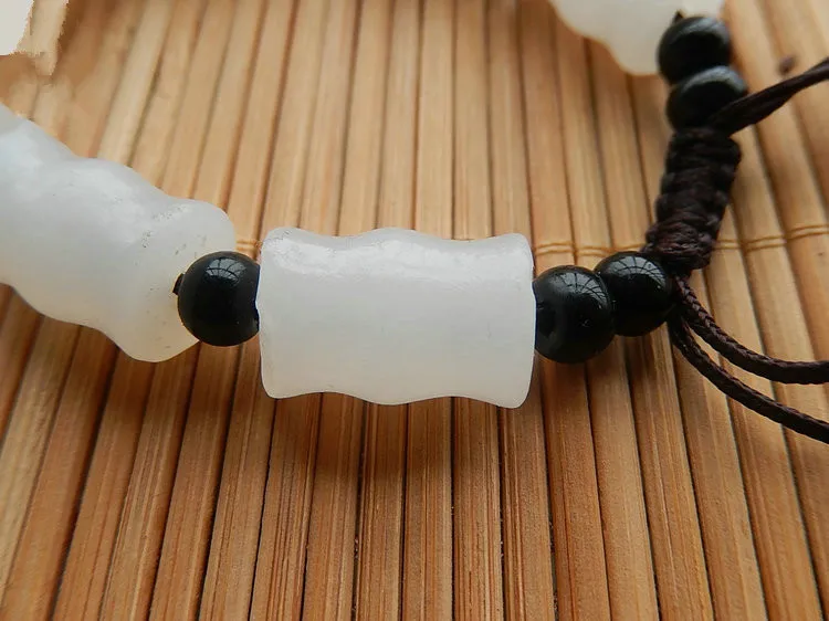 Продукция натуральный афганский браслет белые бусины &quotБамбук&quot Ручная