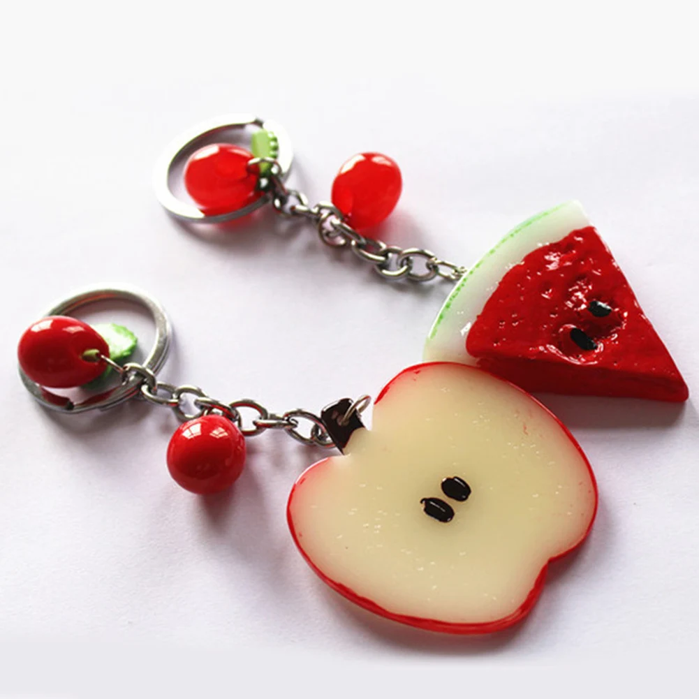 1 шт. брелок для ключей в виде фруктов Корейском стиле|Брелоки| |