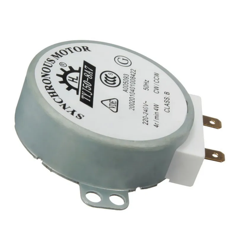 Мотор переменного тока 220V-240V 50Hz CW/CCW синхронный микроволновый виниловый