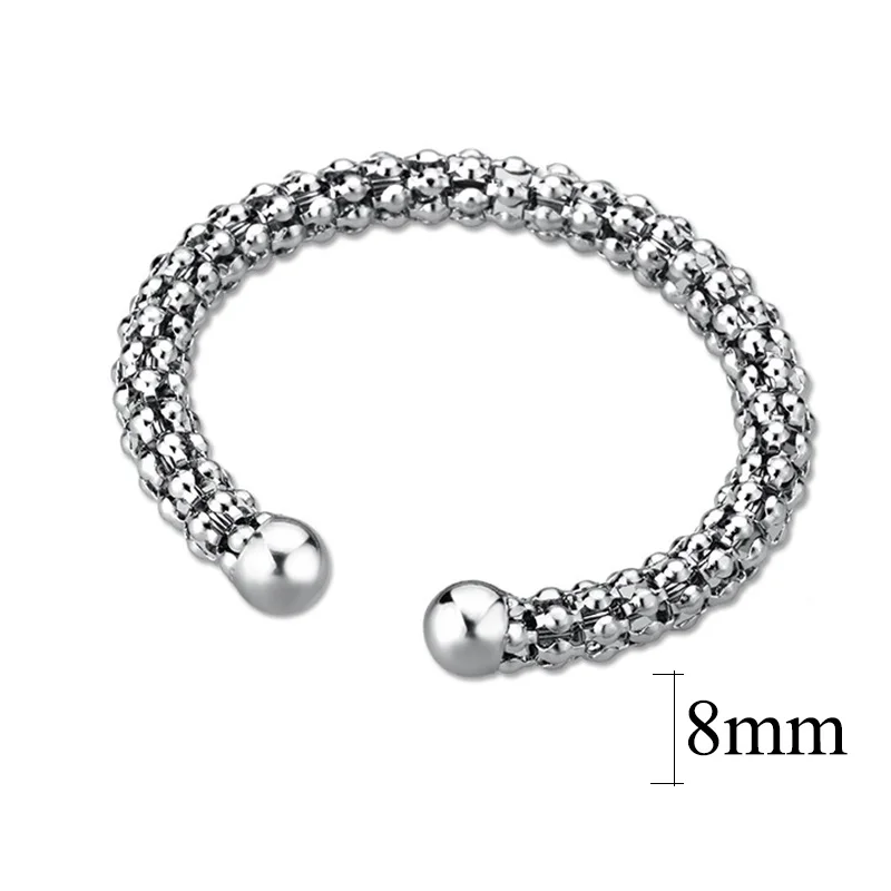 Шикарный Мода модные 316L Нержавеющая сталь Регулируемый Для женщин дешевые один