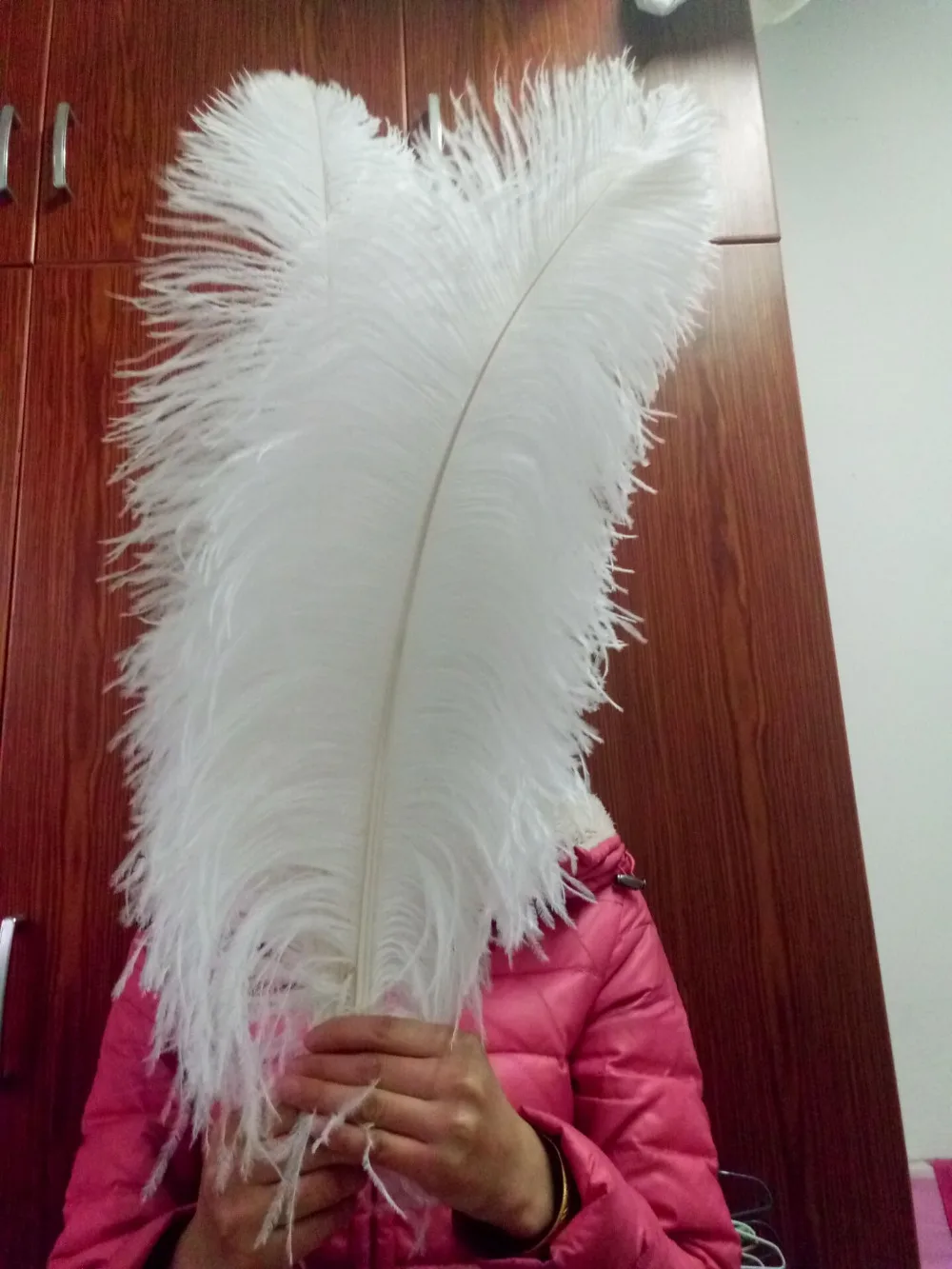 10 шт. высококачественные белые Страусиные feather22 24inches/55 60 см diy декоративные