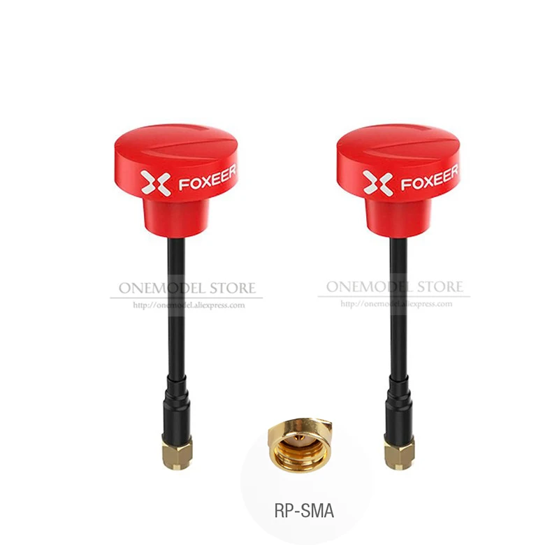 RPSMA Red 86mm 2PCS 1 шт. или 2 шт. FOXEER Pagoda PRO 5,8G SMA/RP-SMA/UFL/MMCX антенна RHCP FPV для гоночного дрона радиоуправляемая модель совместима с ClearTX - Цвет: RPSMA Red 86mm 2PCS