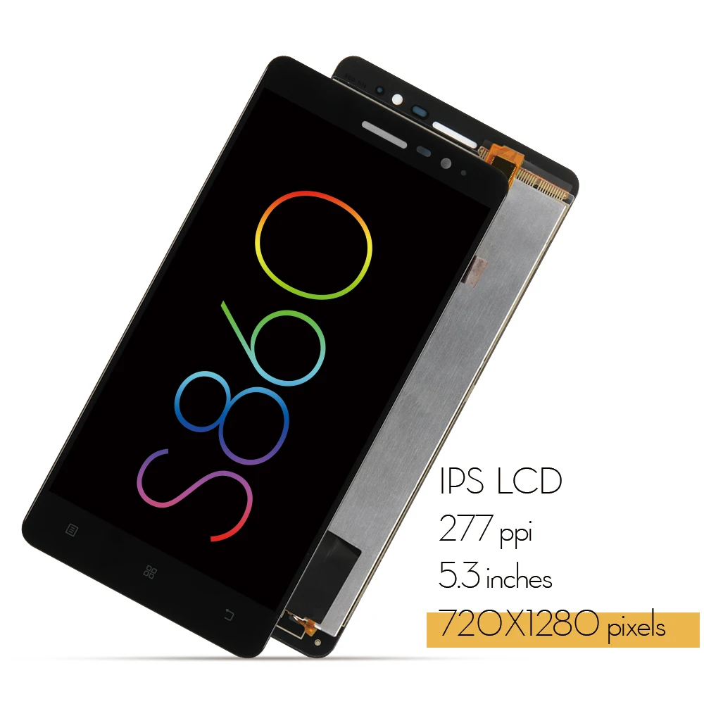 5 3 '&#x271280x720 дисплей для Lenovo S860 LCD сенсорный экран дигитайзер Запасные части
