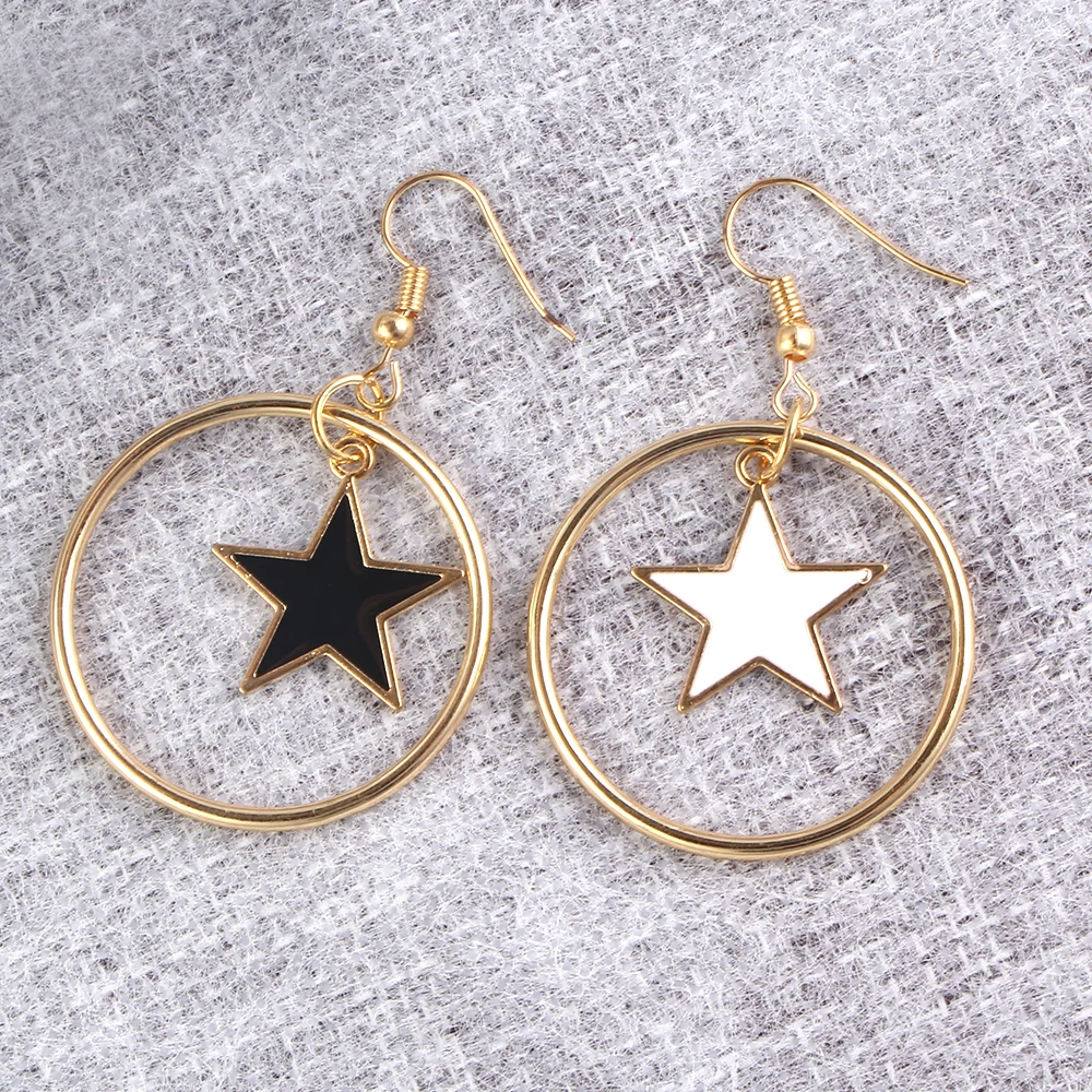 2018 модные Кристальные геометрические серьги-подвески со стразами круглые