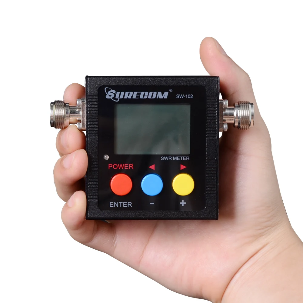SW-102 125-525 МГц цифровой VHF/UHF Мощность &amp измеритель коэффициента стоячей воды для