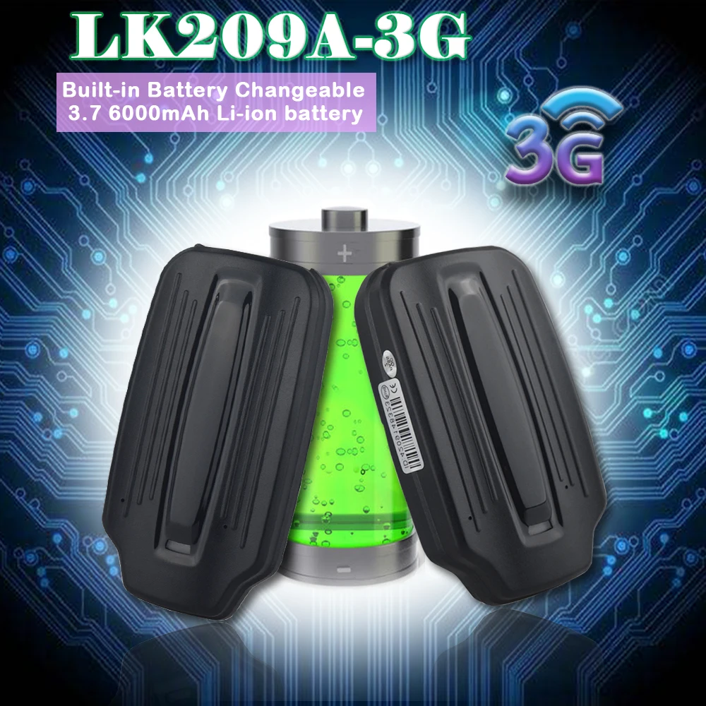 LK209A 3G трекер для отслеживания в реальном времени GPS автомобильный локатор