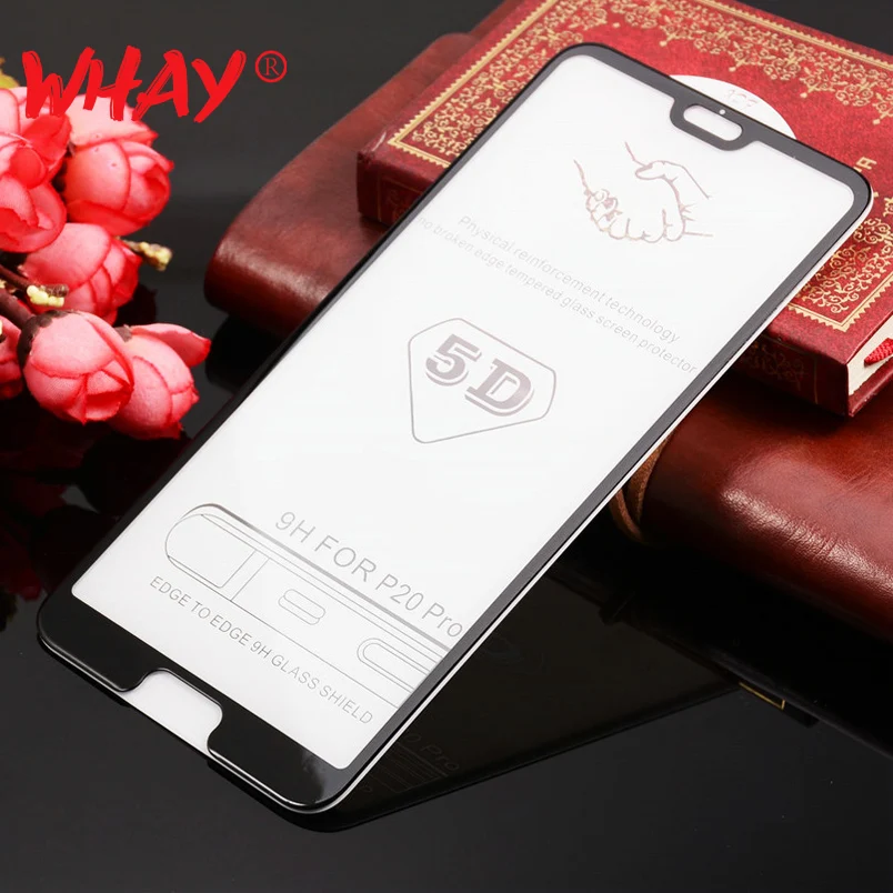 Закаленное стекло WHAY для Huawei P20 Pro защита экрана 5D 9 H полное покрытие изогнутые