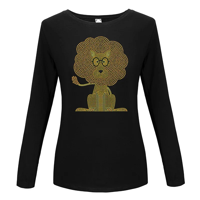 Топы футболка Для женщин Camisetas Mujer Otono 2018 Diamond Футболка печати шею Повседневное Топ