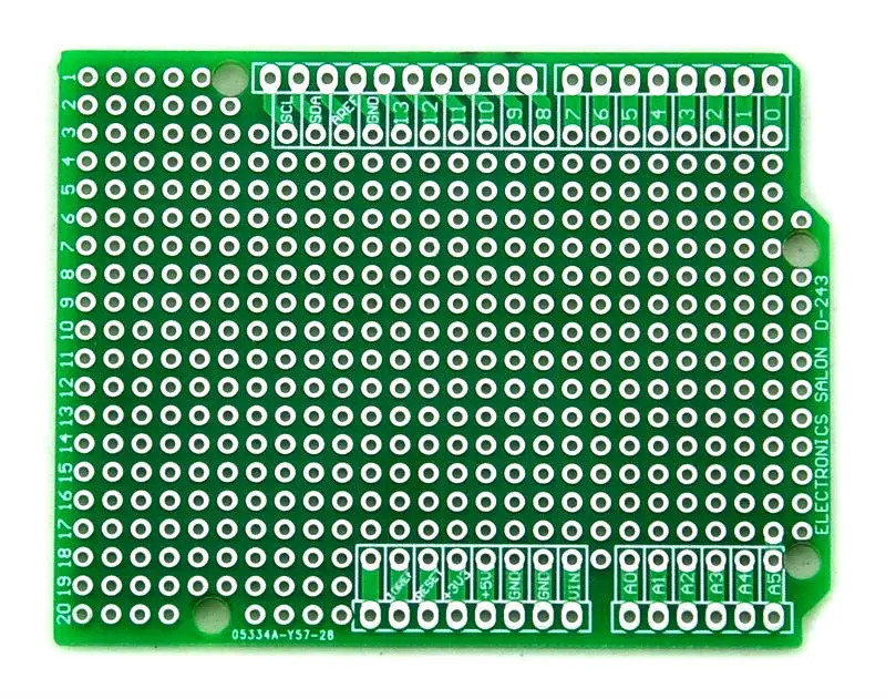 5-кратный Прототип PCB для UNO R3 Щит платы сделай сам комбинированный 2 мм + 54 шаг. |