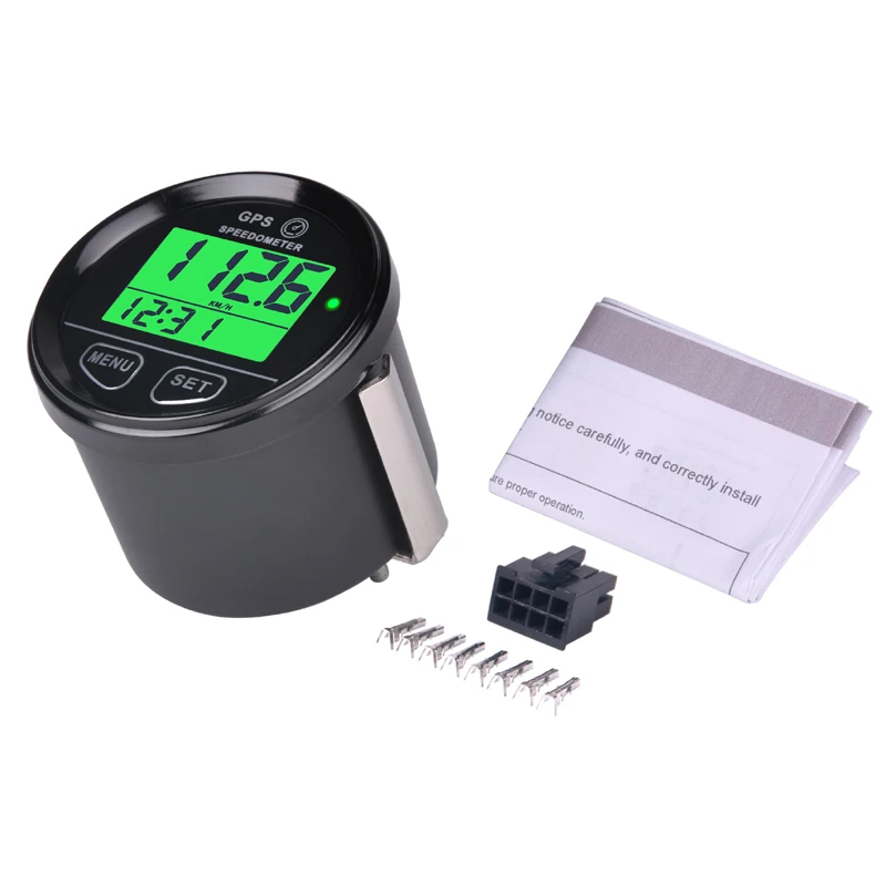 Водонепроницаемый цифровой GPS-измеритель скорости с подсветкой счетчик для