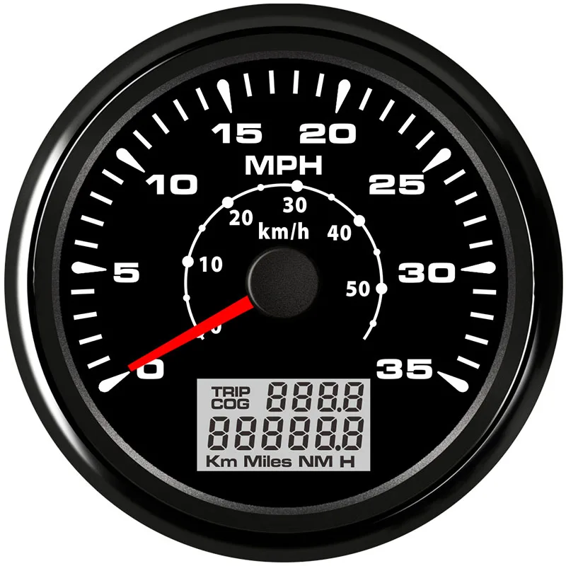 BN 85 мм Автомобильный gps цифровой измеритель скорости одометр для грузовика мотоцикл UTV скорость метр 8 цветов подсветка 12 В/24 В - Цвет: BN