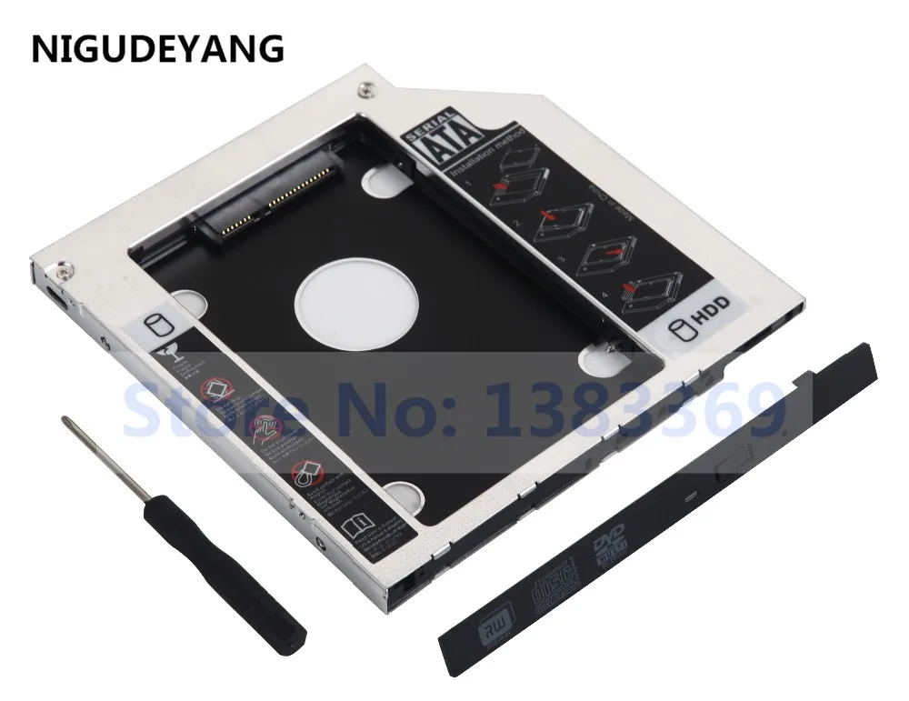 NIGUDEYANG SATA 2nd жесткий диск HDD SSD Tray Caddy для Lenovo IdeaPad B50 80 110 14ISK 320 14ISK|Корпус жесткого