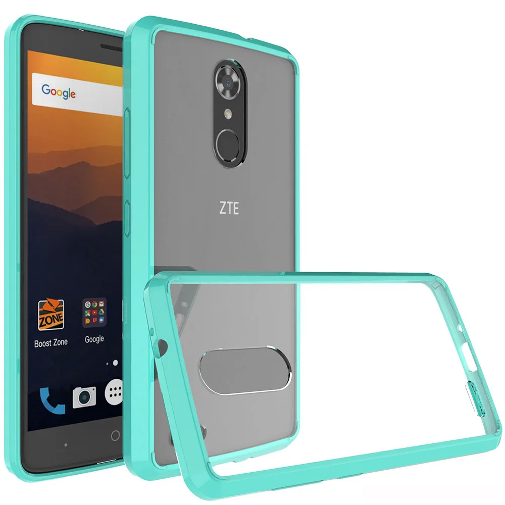 Для ZTE Max XL ударопрочный тонкий ТПУ Рамка Жесткий акриловый задний Чехол