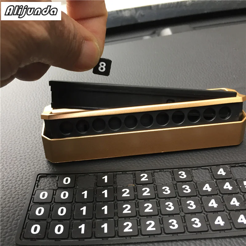 Автомобильная Временная парковочная карта с мобильным номером для Porsche 911