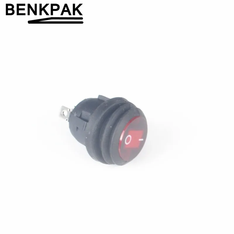 Светодиодный круглые с подсветкой 12V 3pin вкл/выкл кулисный переключатель водонепроницаемый Авто Лодка SPST