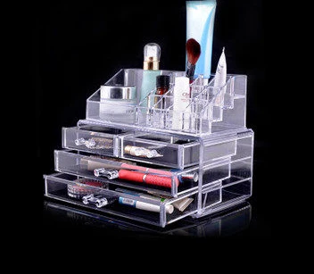 

Creative multilayer large drawer dresser han edition desktop box finishing wearing cosmetics receive jewelry box