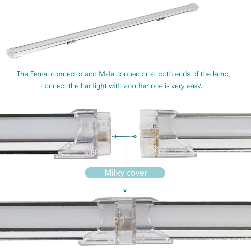 Светодиодная лента 24 В 50 см бесшовная соединяющая ультратонкая жесткая 42